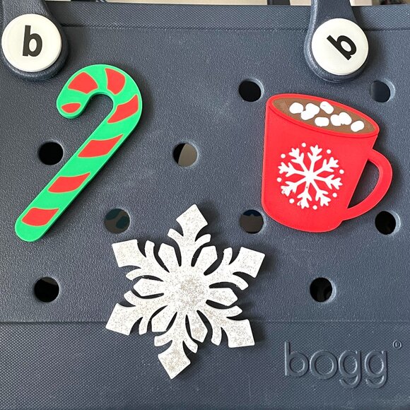 Set of 3 Christmas Bogg Charms-Christmas Bogg Charms-New! - Picture 1 of 5
